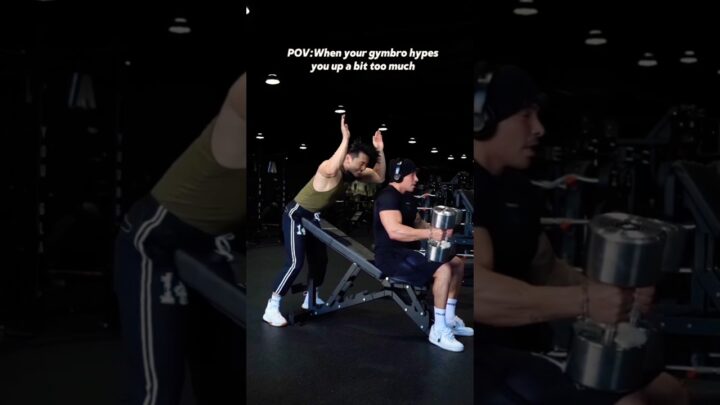 When your gymbro hypes you up a bit too much 💪🏻🥵 #youtubeshorts #shorts #shortvideo