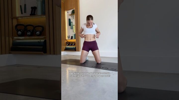 A core workout that teaches you HOW TO ENGAGE YOUR CORE? #shorts