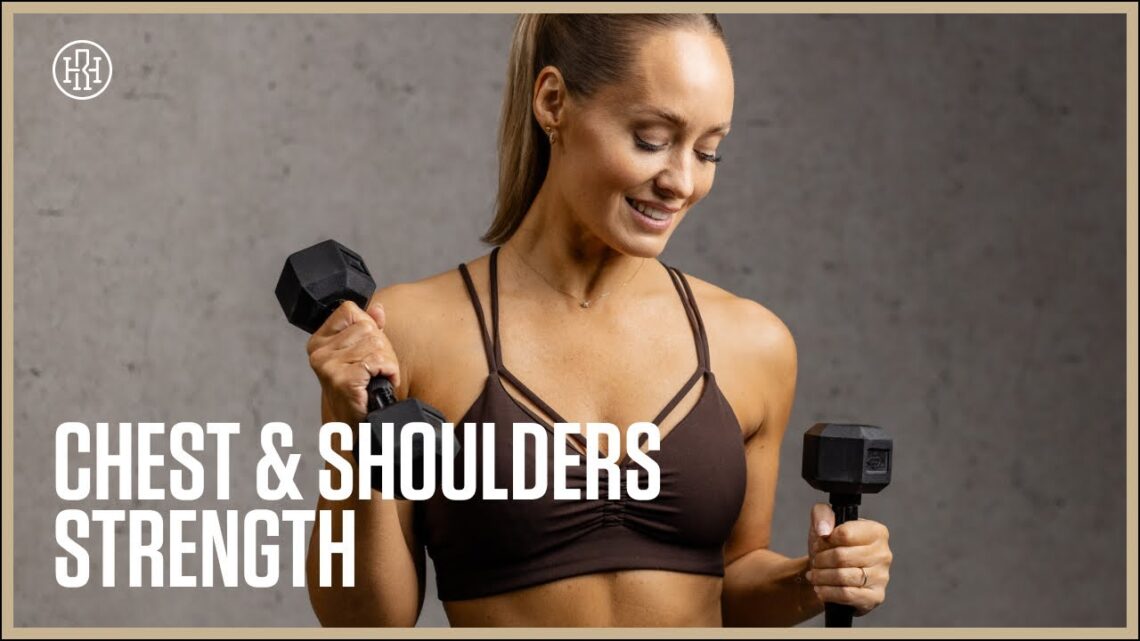 40MIN Chest & Shoulders  // Day 37: HR12WEEK 5.0