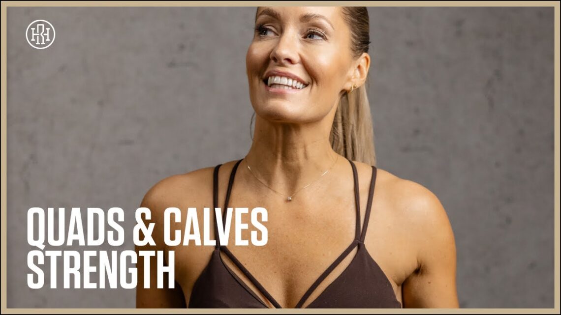 43MIN Leg Day (Quads & Calves) Strength + Sprint // Day 39: HR12WEEK 5.0