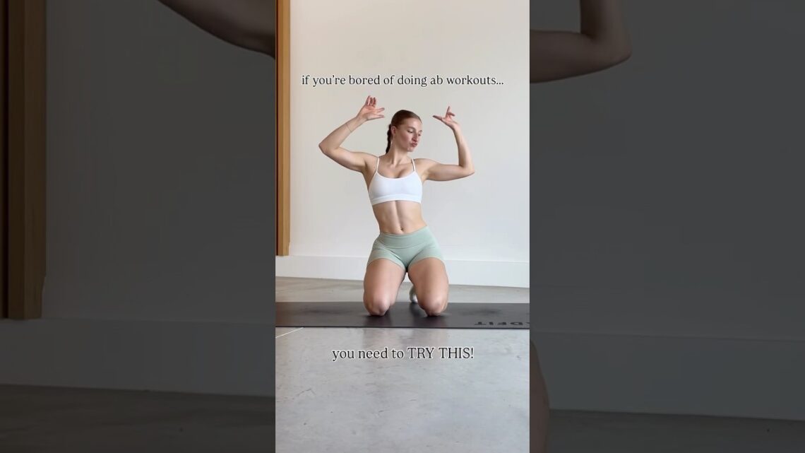 if you’re bored of doing ab workouts – TRY THIS! #fitness