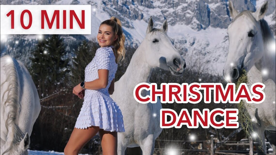 10 MIN CHRISTMAS DANCE WORKOUT 2025 – happiness in winter wonderland I special guest: white horses