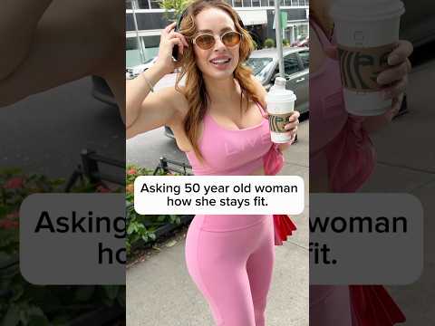Asking 50 year old woman how she stays fit. #workout #interview #fitness #motivation #nyc