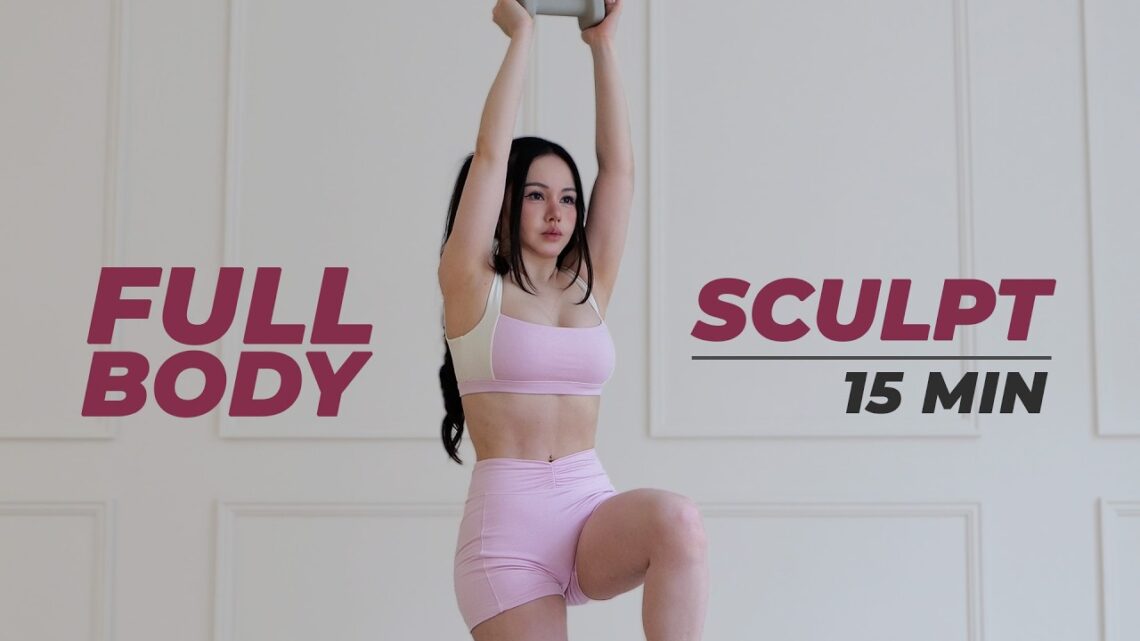 15 Min Full Body Workout with or without Dumbbells