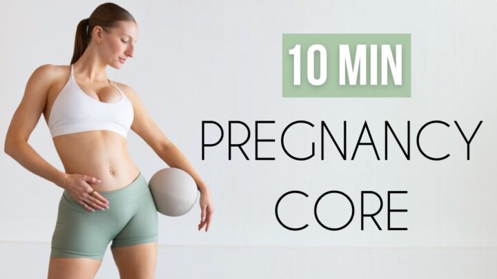 10 Min Pregnancy Core Workout  For All Trimesters